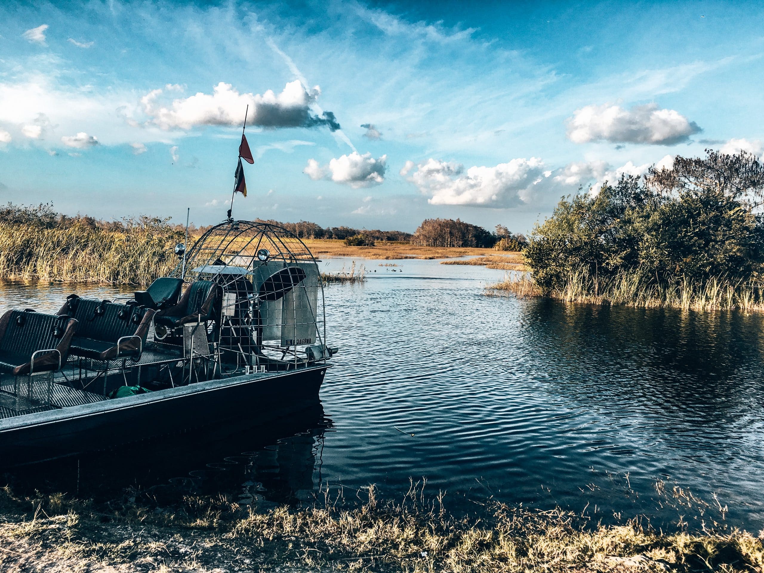Airboat in the everglades