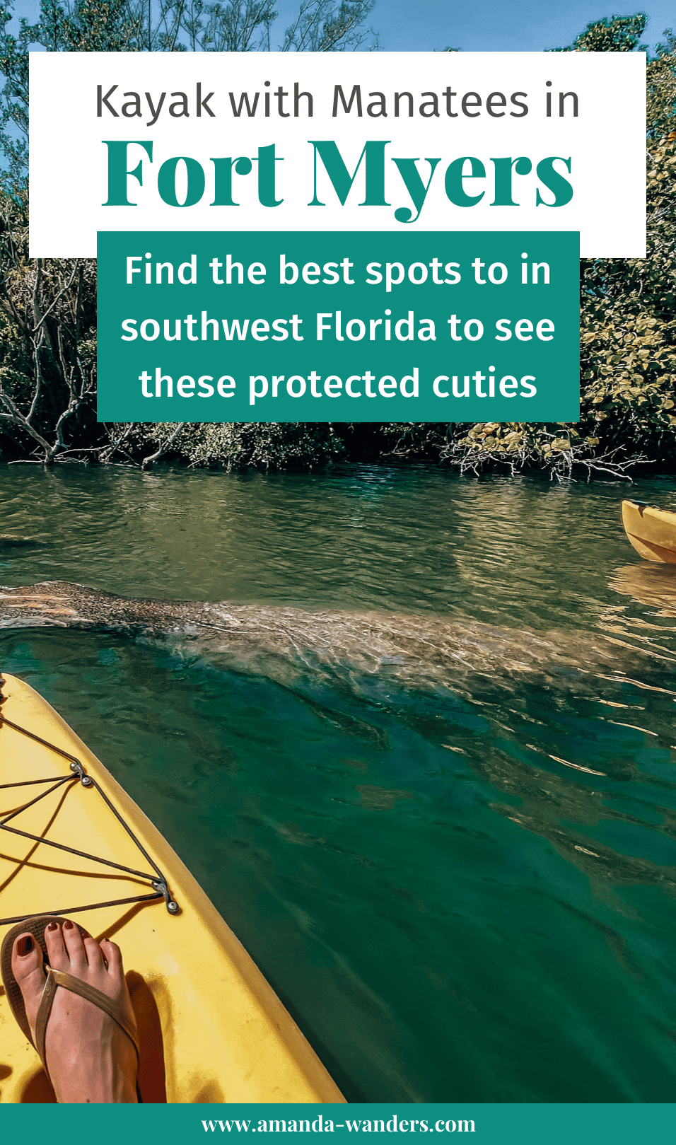 Kayak With Fort Myers Manatees at Lovers Key State Park • Amanda Wanders