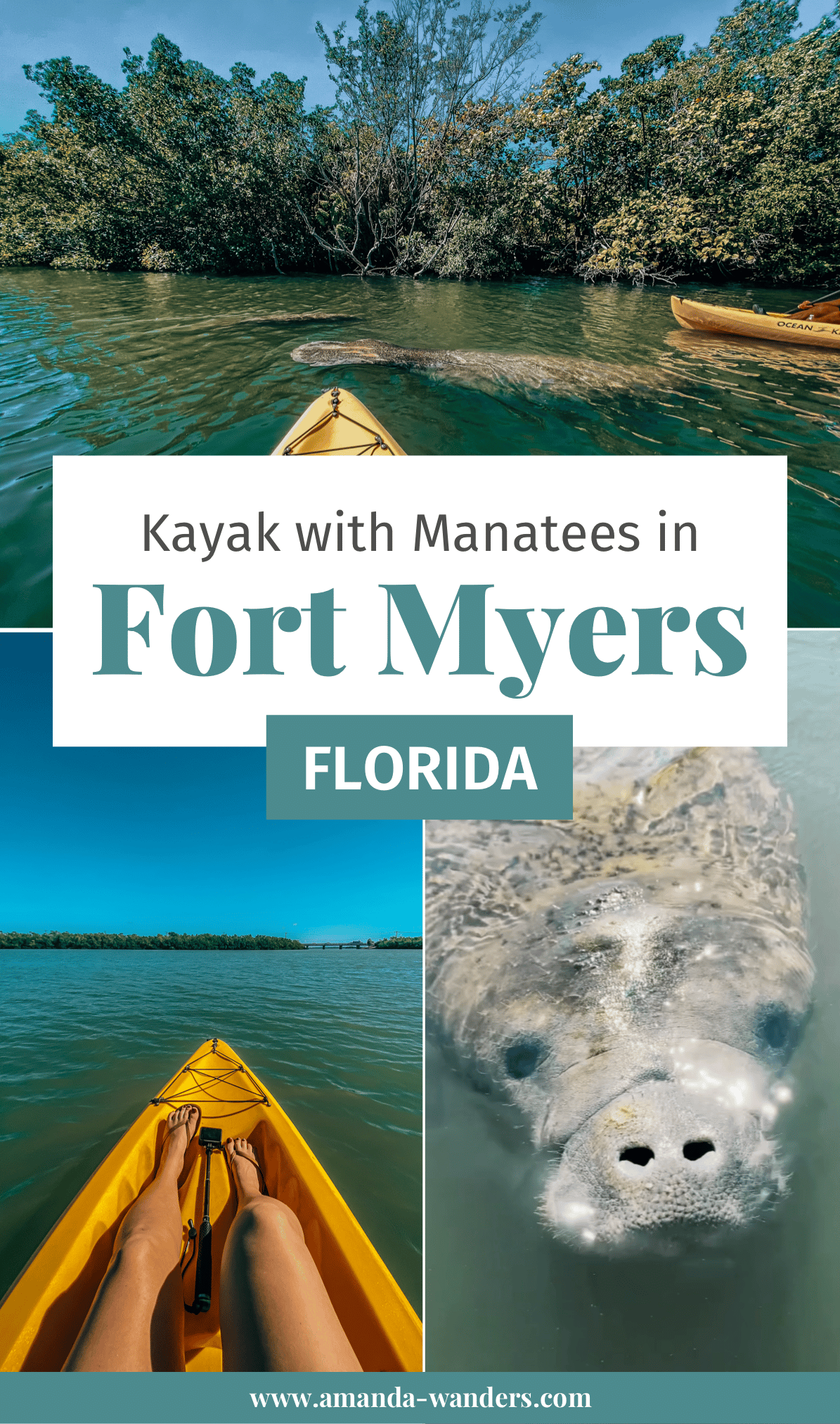 Kayak With Fort Myers Manatees at Lovers Key State Park • Amanda Wanders